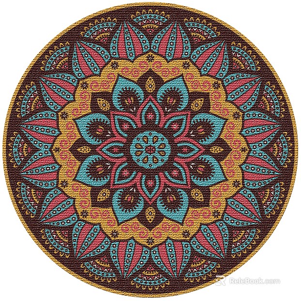 Round carpet texture