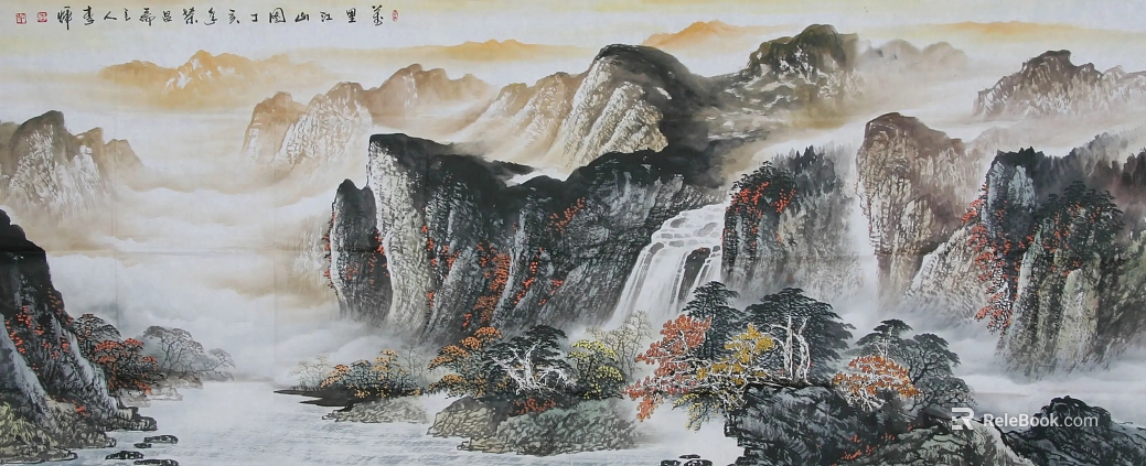 landscape painting texture