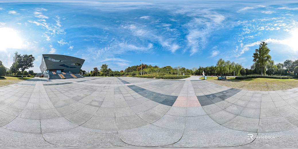 HDR City Leisure Square Panoramic View texture