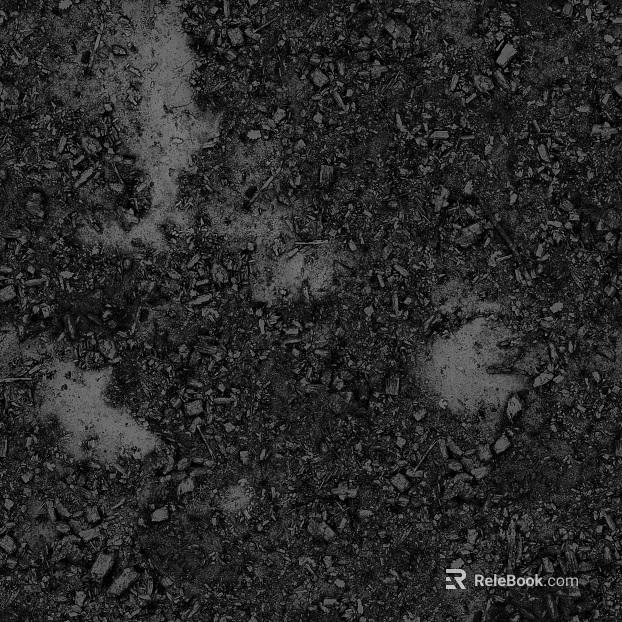 Ground black and white map texture