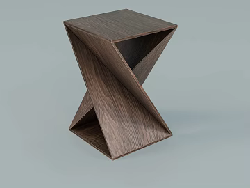 Deep Walnut Simple Side Table texture (ID:ffaeh686096)