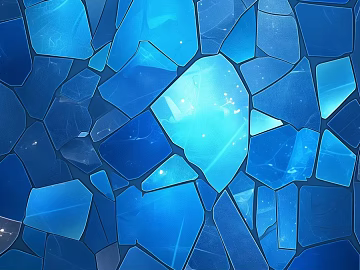 Light Luxury Blue Geometric Stained Pattern Glass texture (ID:ffach899170)