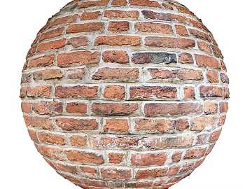 Brick wall PBR 3d model