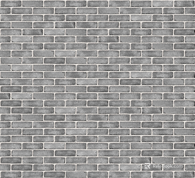 Brick wall gray I-word spell stone seamless texture
