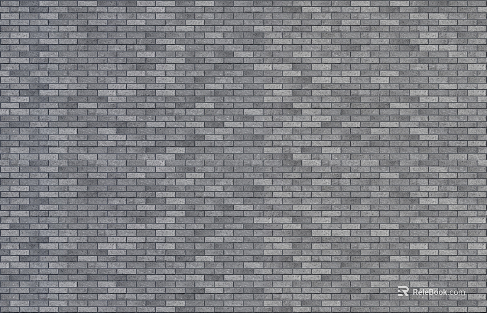 Brick wall shiny gray plaid brick texture