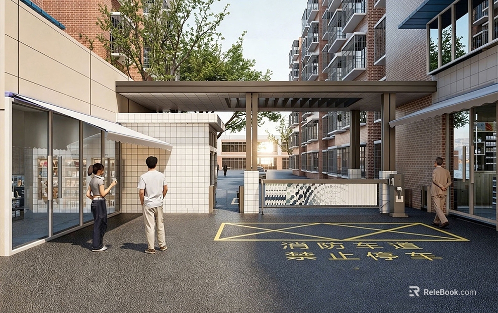 modern residential entrance asphalt pavement texture