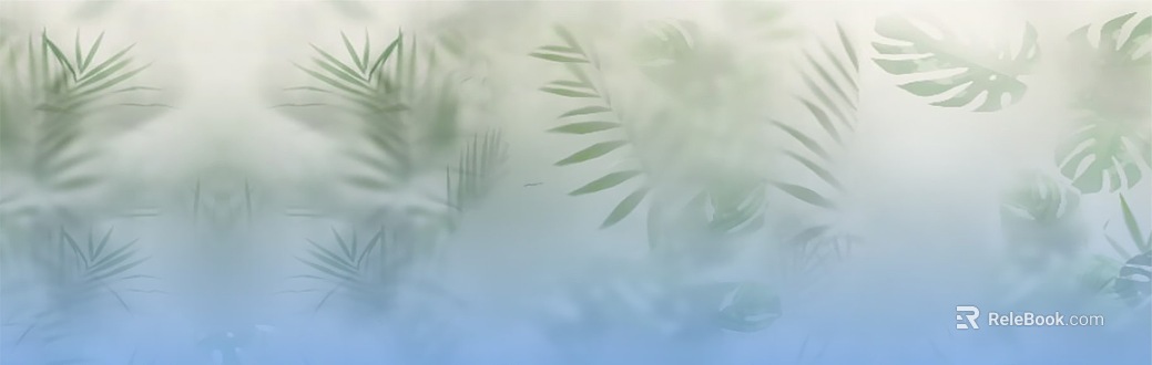 Light Blues Plants Hazy Background Wall texture
