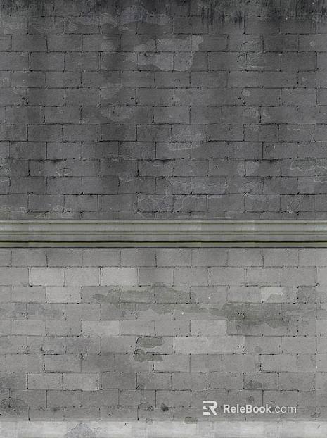 Brick wall gray wall tile texture
