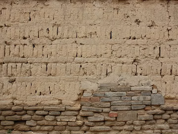 Brick wall shabby yellow mud wall texture (ID:ffacg30195)