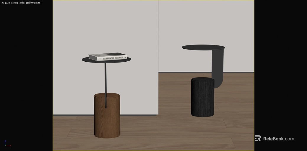 Modern walnut living room side texture