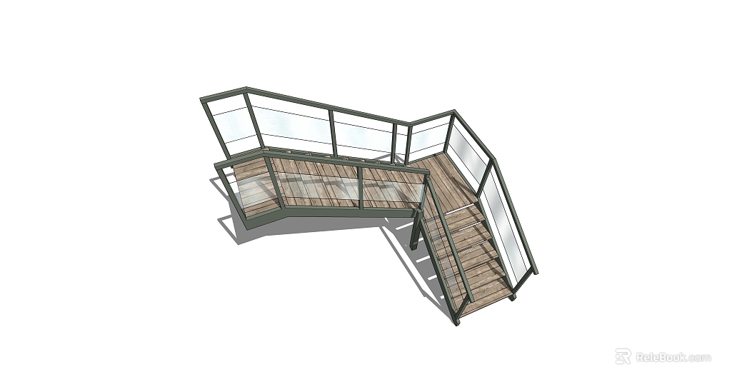 Log Color Solid Wood Indoor Stairs texture
