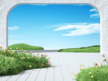 Fresh Wind Outdoor Flower Scene Map texture (ID:ffaeh199651)