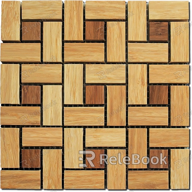 wood grain mosaic texture