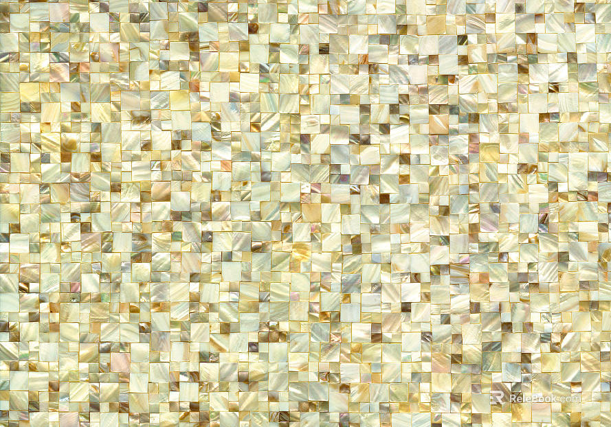 Beige mosaic wallpaper texture