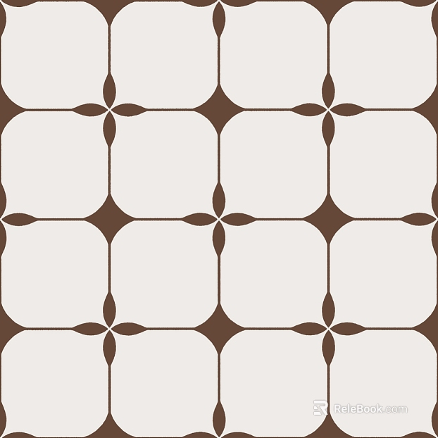 Retro Wind Rice Brown Tile for Wall and Floor texture