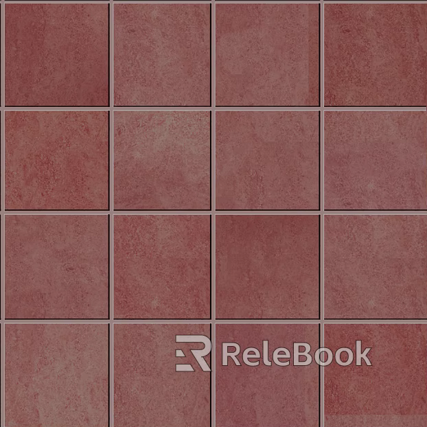 Antique brick red culture stone floor tile seamless texture