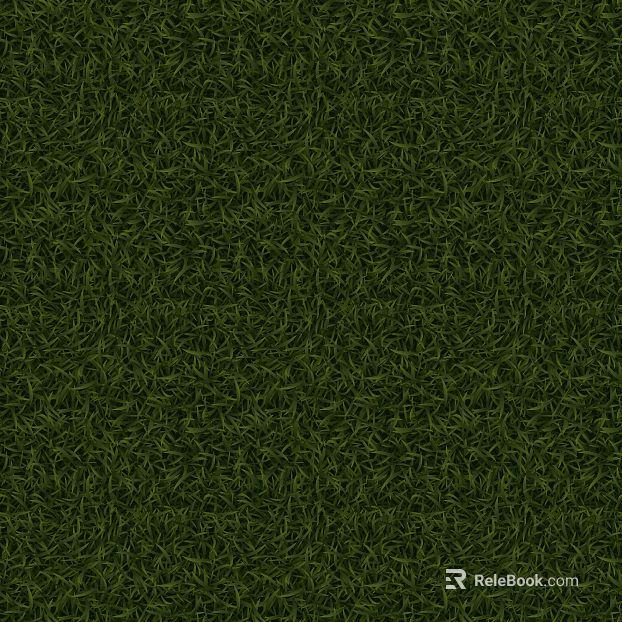 Dark green turf courtyard ground texture