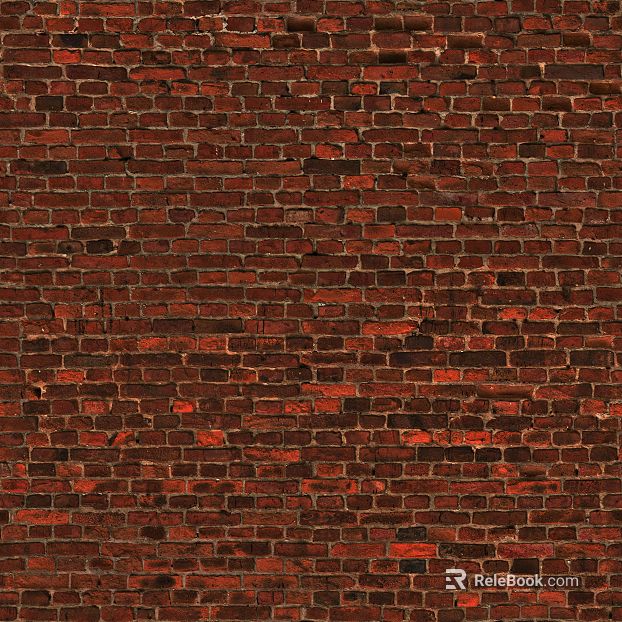 Vintage red-brown brick wall building wall texture