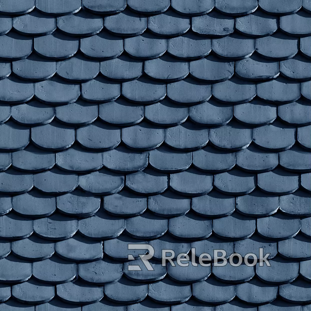 feather brick blue tile texture