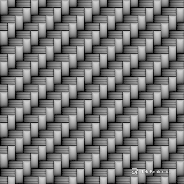 Black and white woven decorative fabric texture