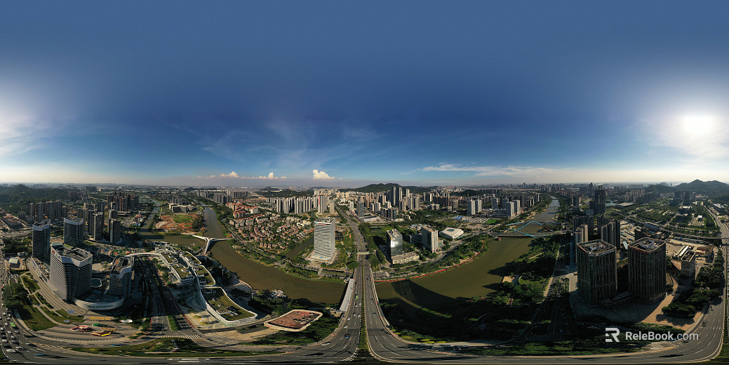 Outdoor Garden Park Panoramic View texture