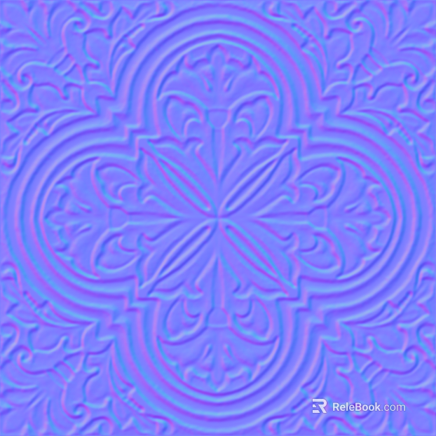 Purple blue gradient European carved art brick texture