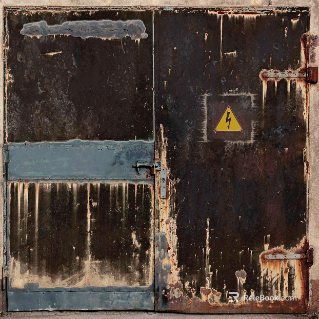 Metal door texture