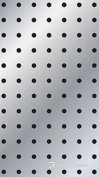 Perforated plate stainless steel metal plate texture