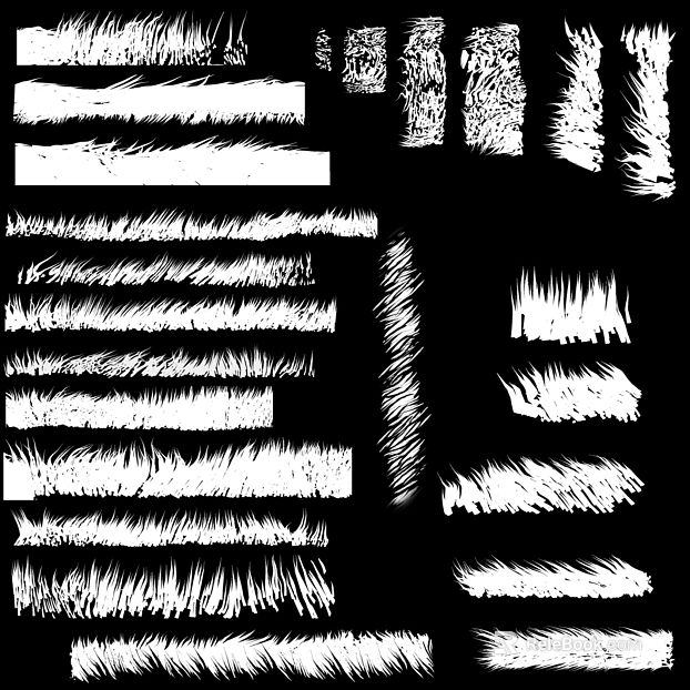 White hair brush material texture