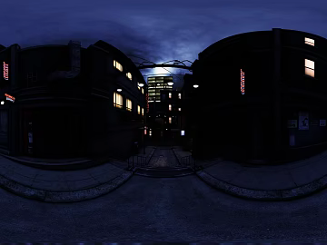 Retro Age Street Night HDR 3d model