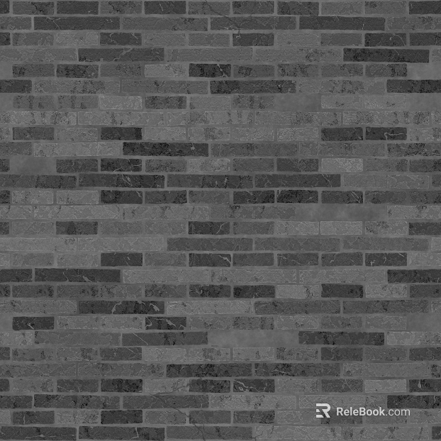 Dark gray brick wall, interior and exterior walls texture