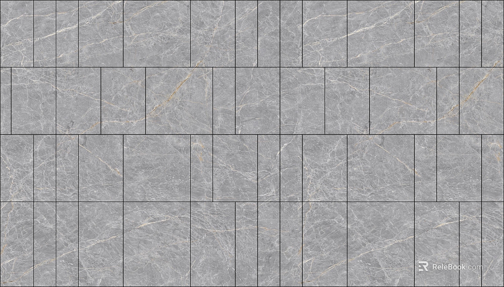 Light gray gold wire marble tile wall ground application texture