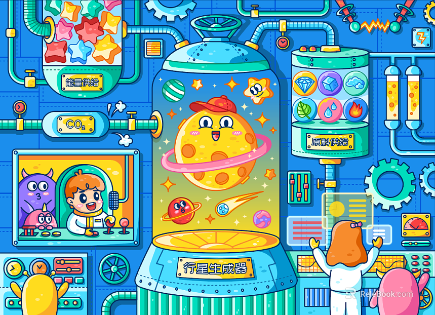 cartoon painting texture