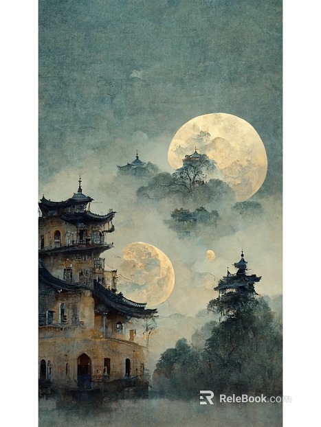 landscape painting texture