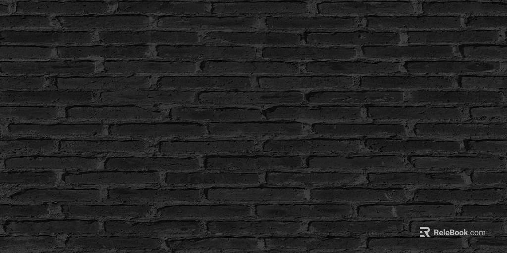 Black brick wall background wall texture