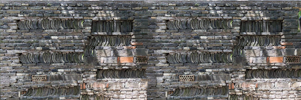 Culture lime tile modeling wall texture