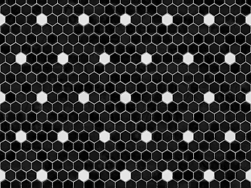 Hexagonal Brick Hexagonal Attenuation Black and White Seamless texture (ID:ffaff6595)