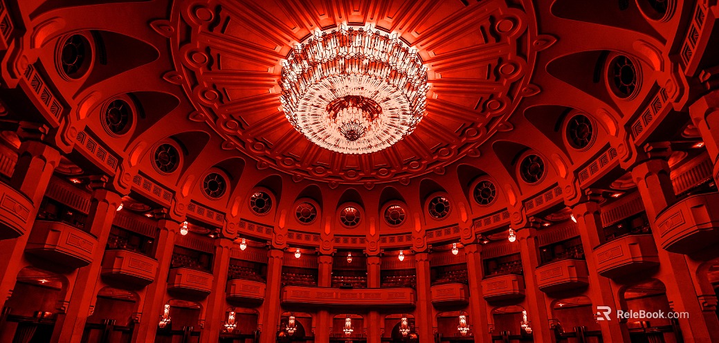 Retro Red Theater Dome texture