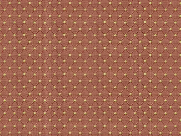 Brick Red Bottom Yellow Dot Rhomboid Fabric 3d model