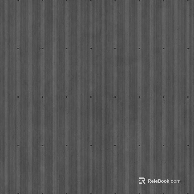 Dark gray corrugated metal plate industrial wall texture