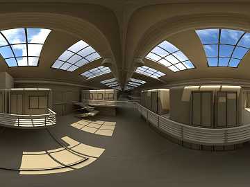 Virtual Game Indoor Ambient Lighting HDR 3d model