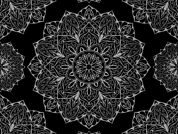 Black gray mandala pattern wallpaper texture (ID:ffaeh785696)