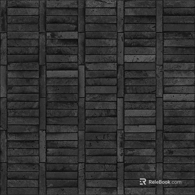 Dark gray strip culture stone wall stone texture