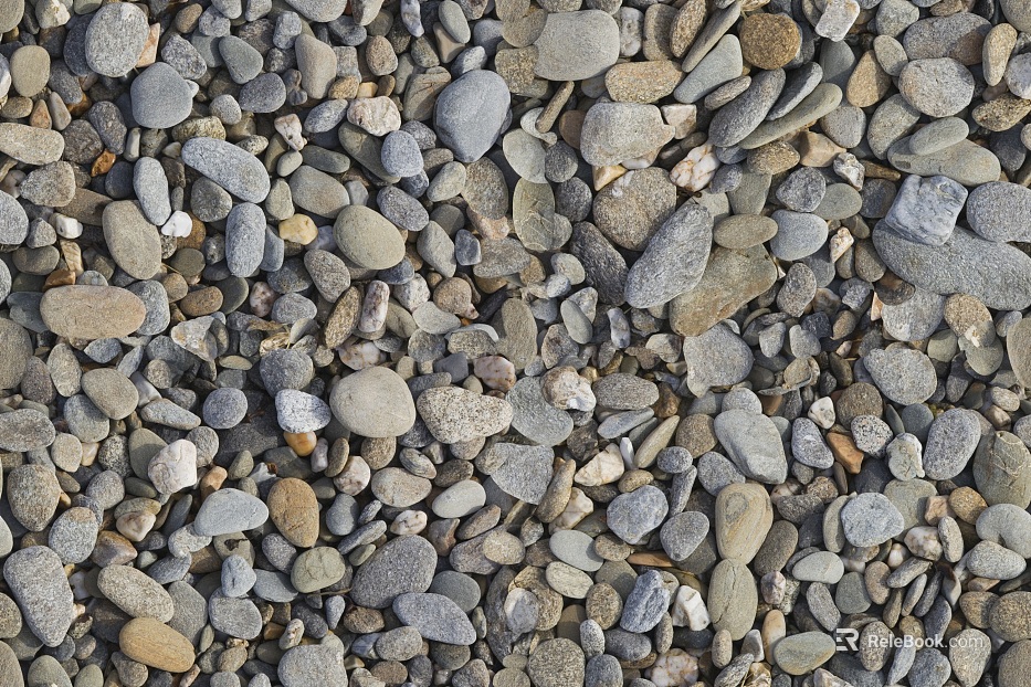 Grey brown variegated cobblestone courtyard floor texture