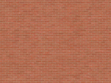 Brick wall red brick face seamless 3d model
