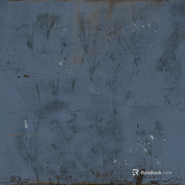 Gray blue distressed metal wall finish texture