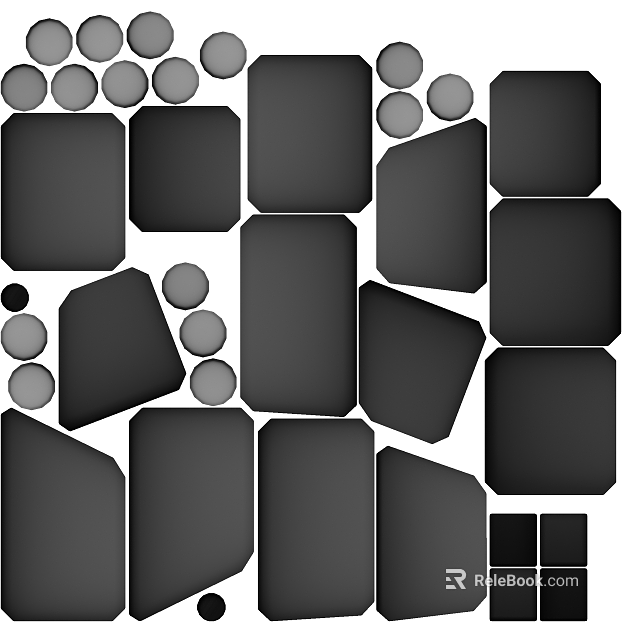 Dark gray black mosaic kitchen wall texture