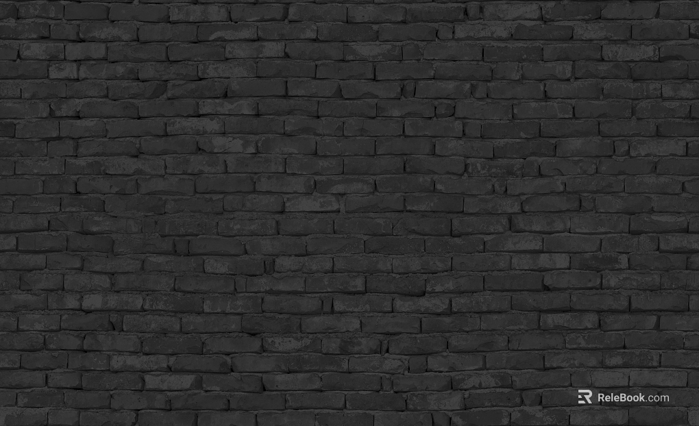 Brick wall black wall seamless texture