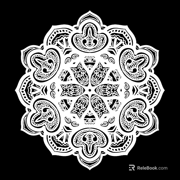 Black and white mask pattern texture pattern graphics carved graphics texture