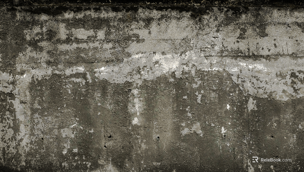 Cement wall peeling off gray wall texture
